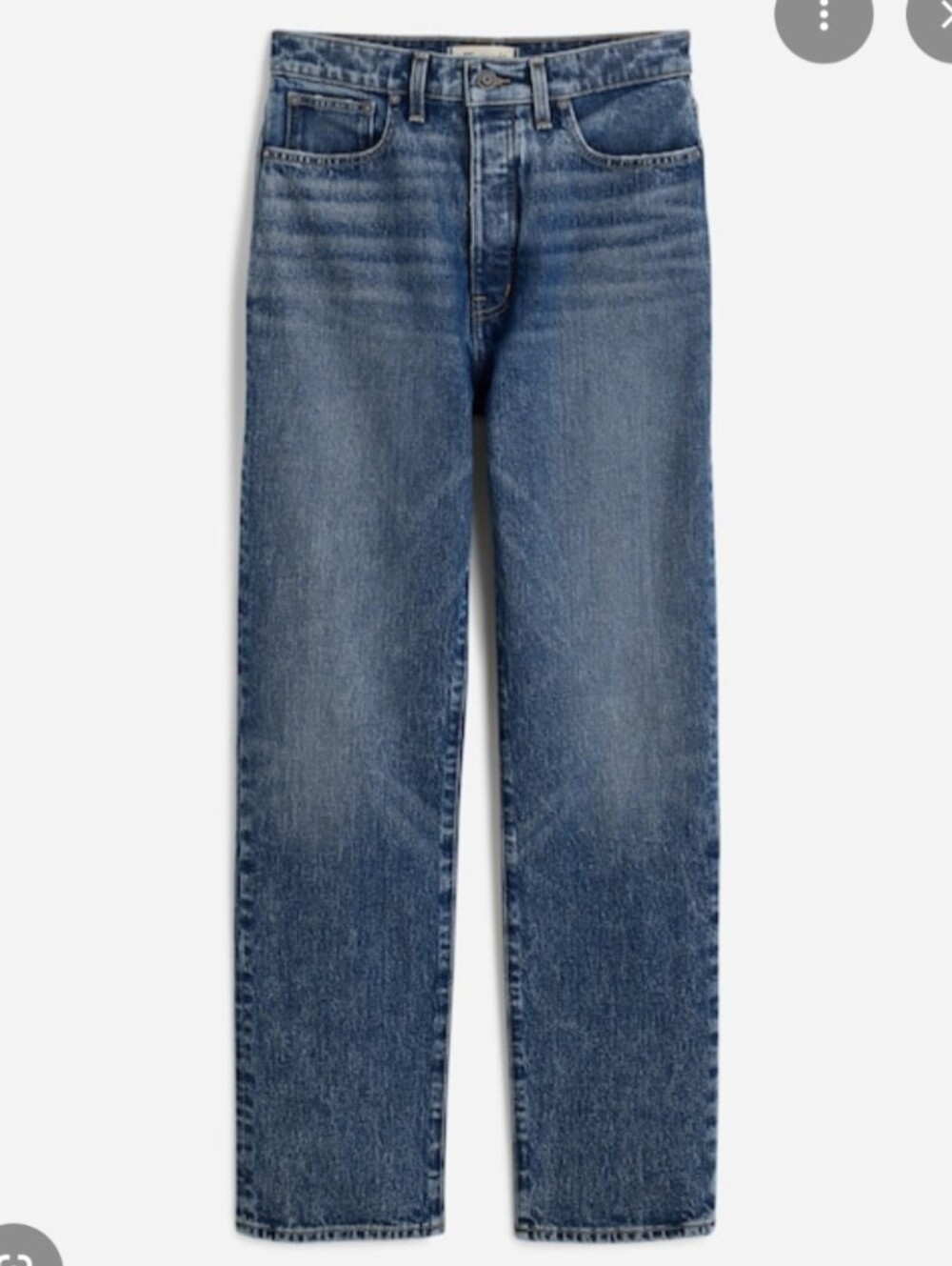 Madewell 90s Straight Crop Button Fly Jeans